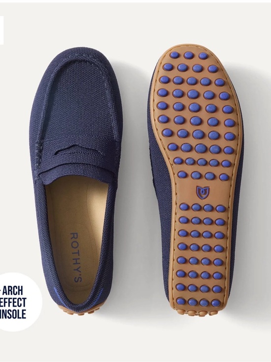 Rothy's Shoes - Rothy's The Daily Driver Navy Slip-On Loafers